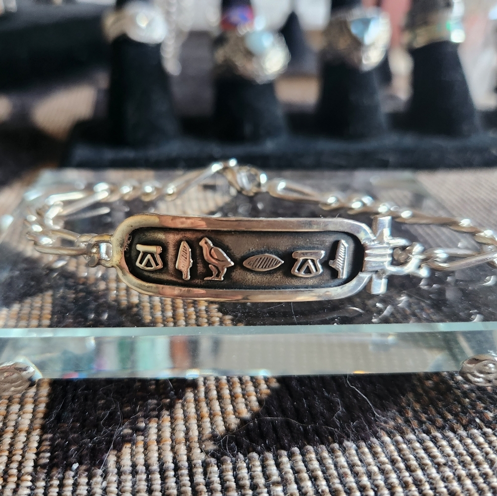 Unisex Egyptian Cartouge Bracelet